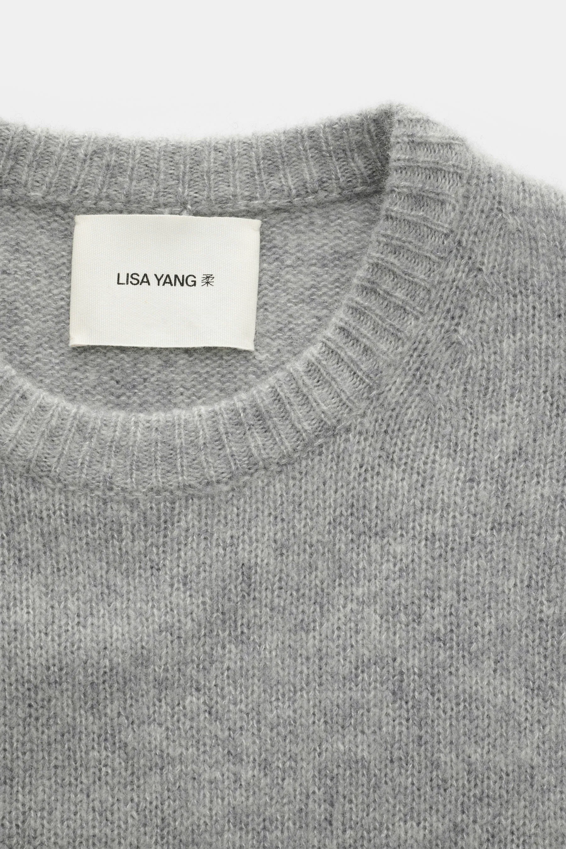 Lisa Yang - Herren - Rundhalspullover 'Baxter' grau meliert – Bild 2