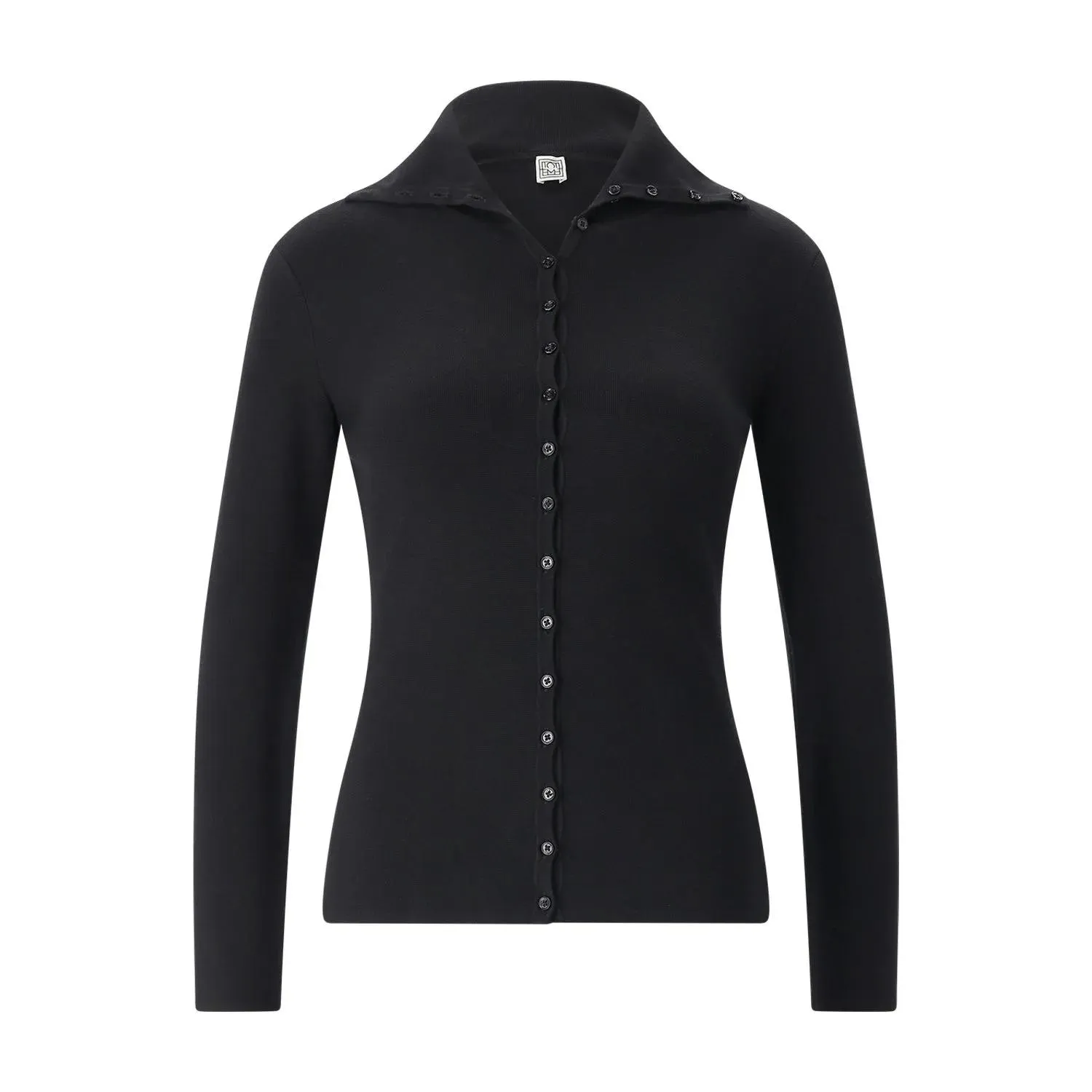 TOTEME - Strickjacke aus Materialmix - Größe S - schwarz TOTEME - Strickjacke aus Materialmix - Größe S - schwarz