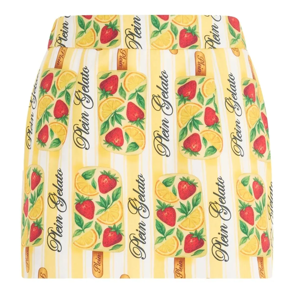 Philipp Plein - Mini Skirt Plein Gelato - Größe XL - gelb Philipp Plein - Mini Skirt Plein Gelato - Größe XL - gelb