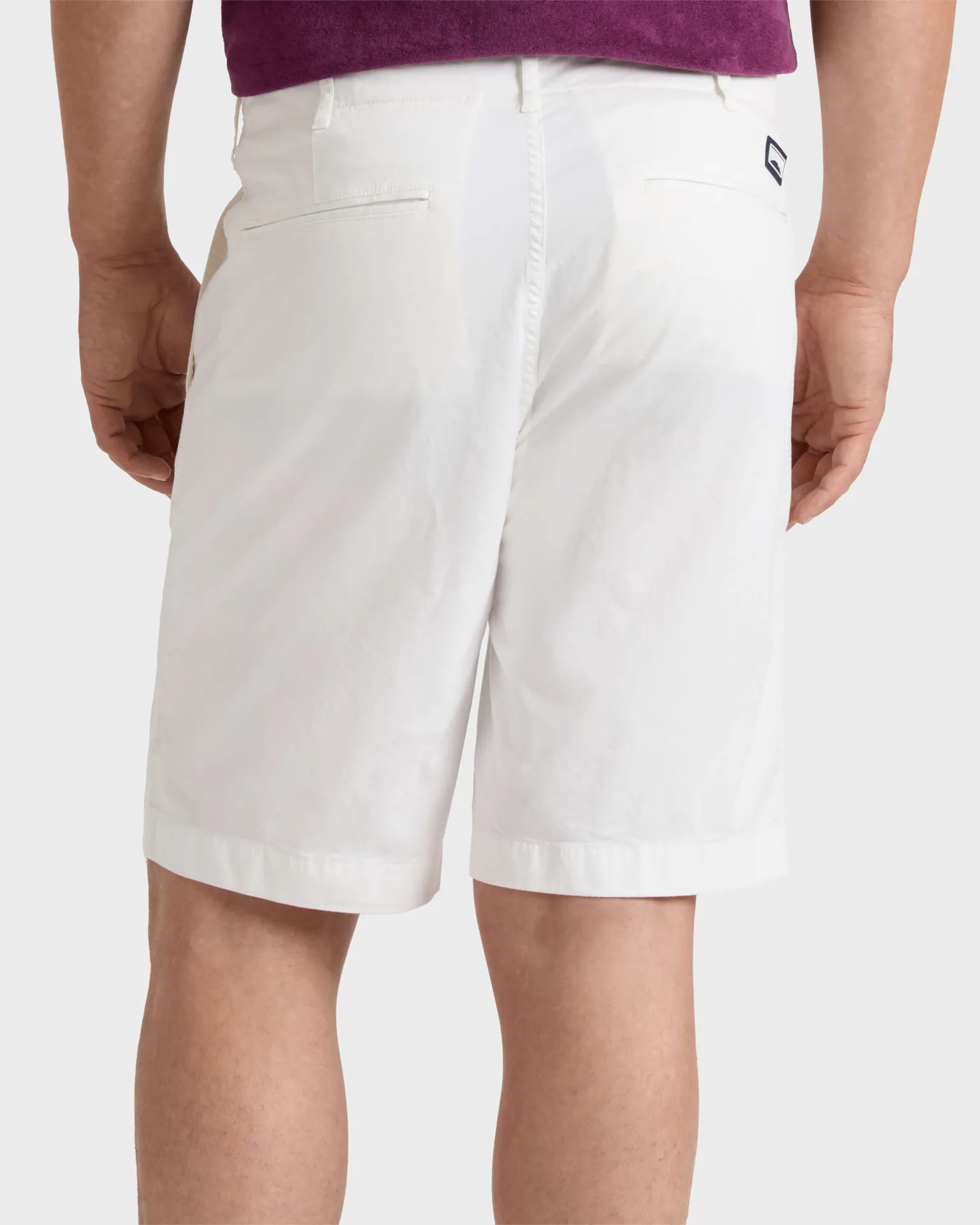 Vilebrequin - Men Satin Cotton Bermuda Shorts Solid - Bermuda - Belin - Weiss - Größe XXL – Bild 4