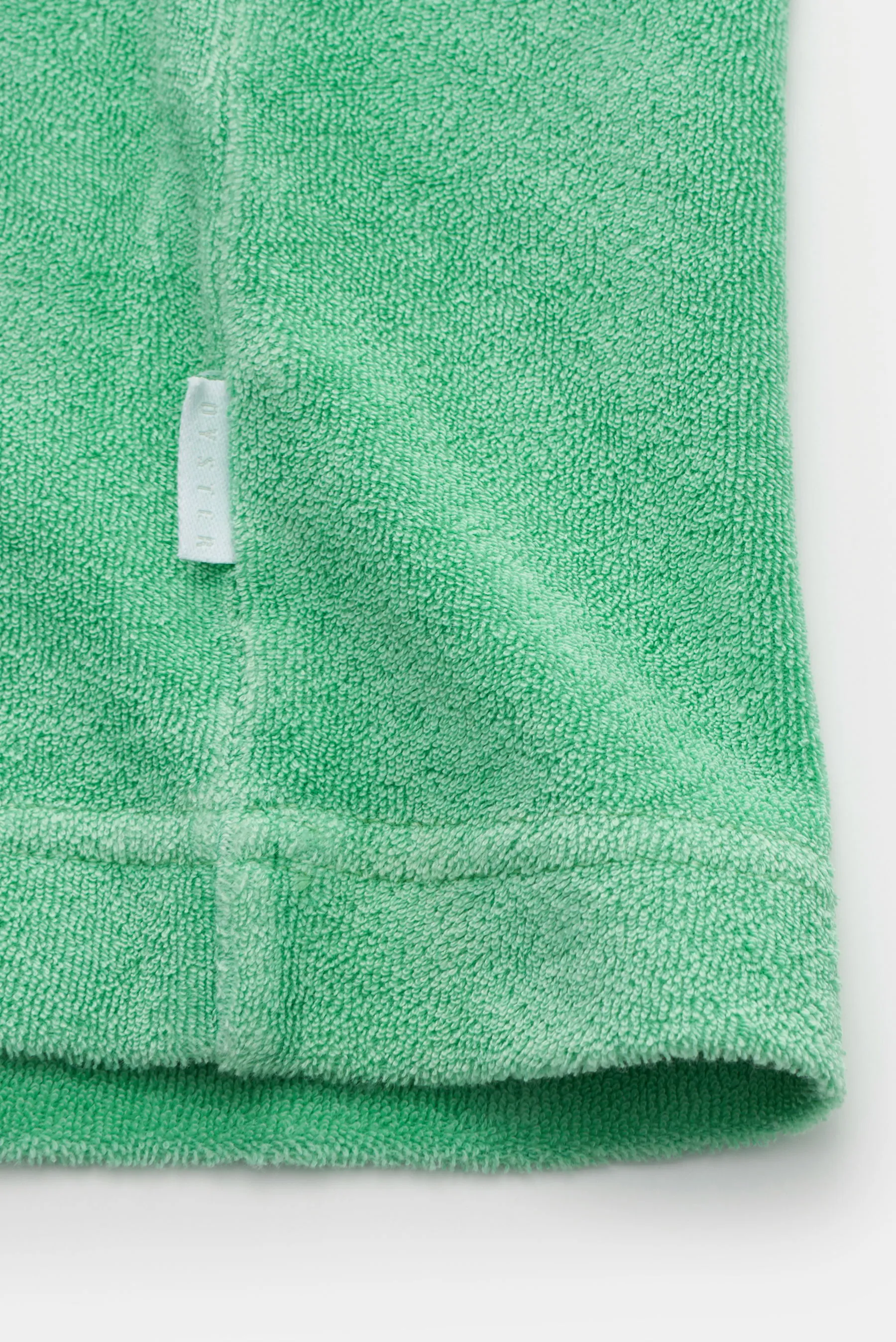 04651/ A trip in a bag - Herren - Frottee Rundhals-T-Shirt 'Terry Tee' hellgrün – Bild 4