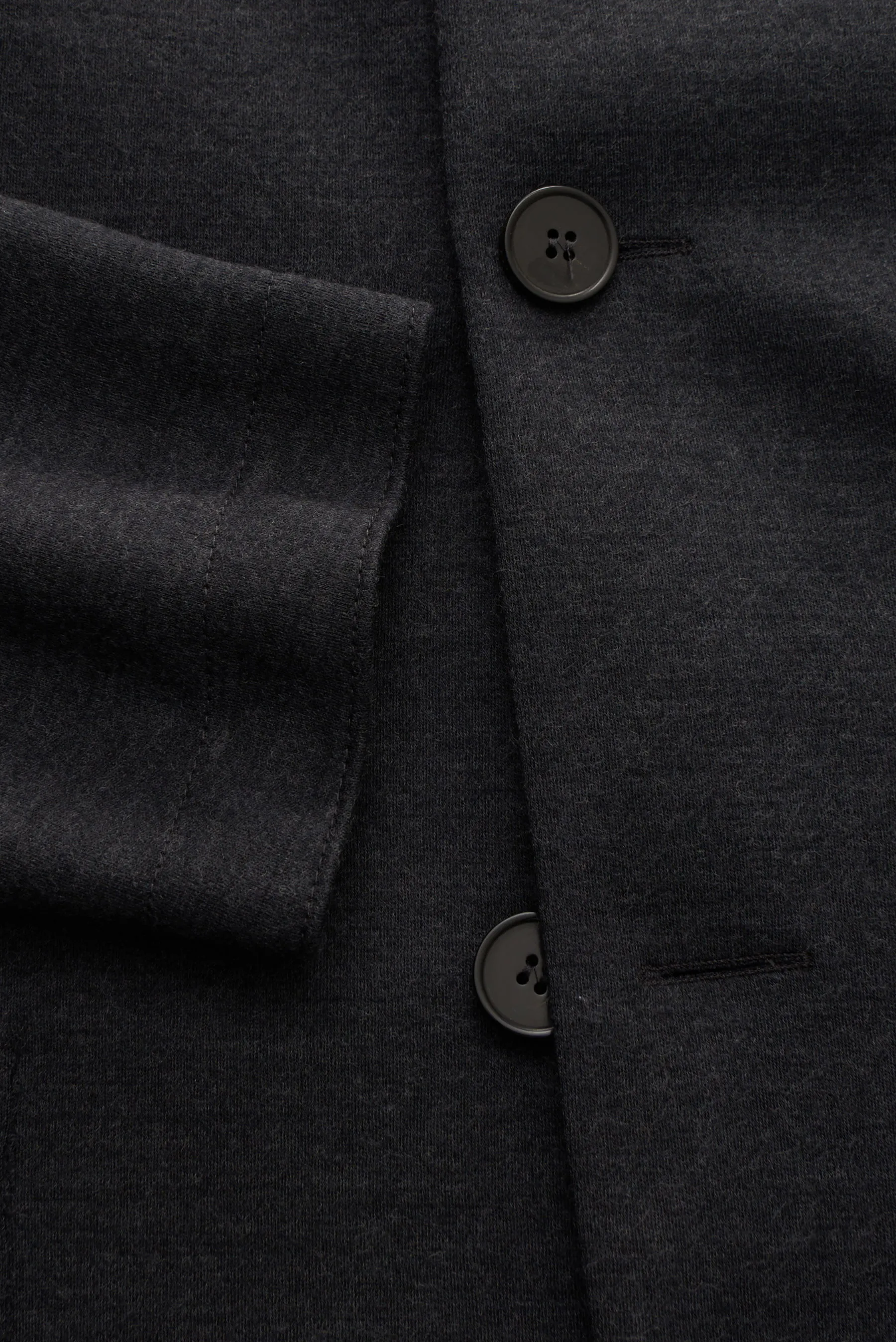 Harris Wharf London - Herren - Merino Blazer 'Nehru Jacket' anthrazit – Bild 2