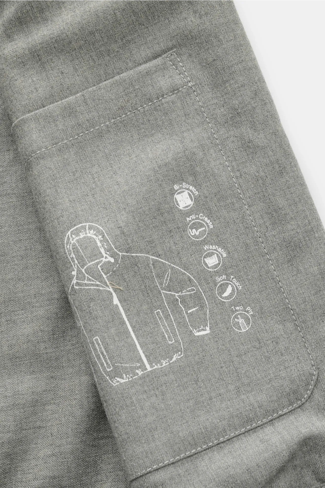 The Product is the Hero - Herren - Blouson 'Billy' grau meliert – Bild 6