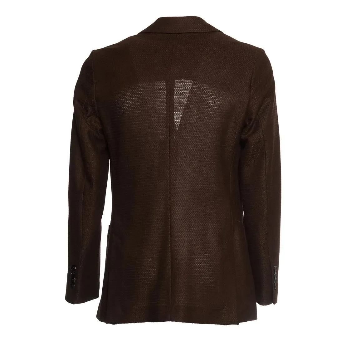 CIRCOLO 1901 - Brown Cotton And Linen Single-Breasted Blazer - Größe 56 - braun – Bild 2