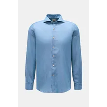 Gherardi - Herren - Casual Hemd Haifisch-Kragen rauchblau Gherardi - Herren - Casual Hemd Haifisch-Kragen rauchblau