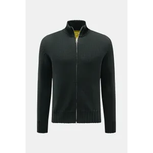 B.F. Knitwear - Herren - Merino Strickjacke dunkelgrün B.F. Knitwear - Herren - Merino Strickjacke dunkelgrün