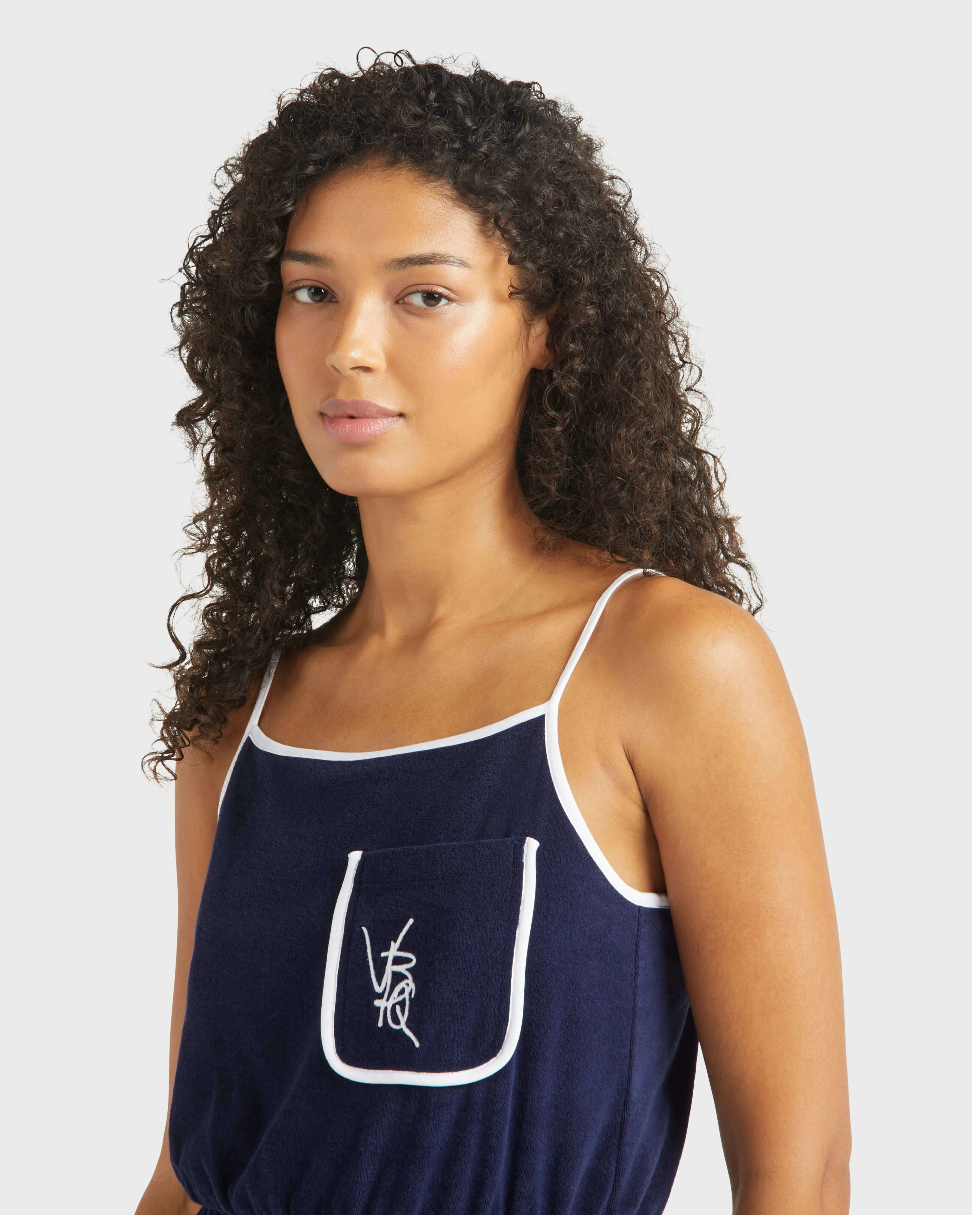 Vilebrequin - Vbq Line Tankkleid Aus Frottee Für Damen - Kleid - Leyna - Blau - Größe XS – Bild 6