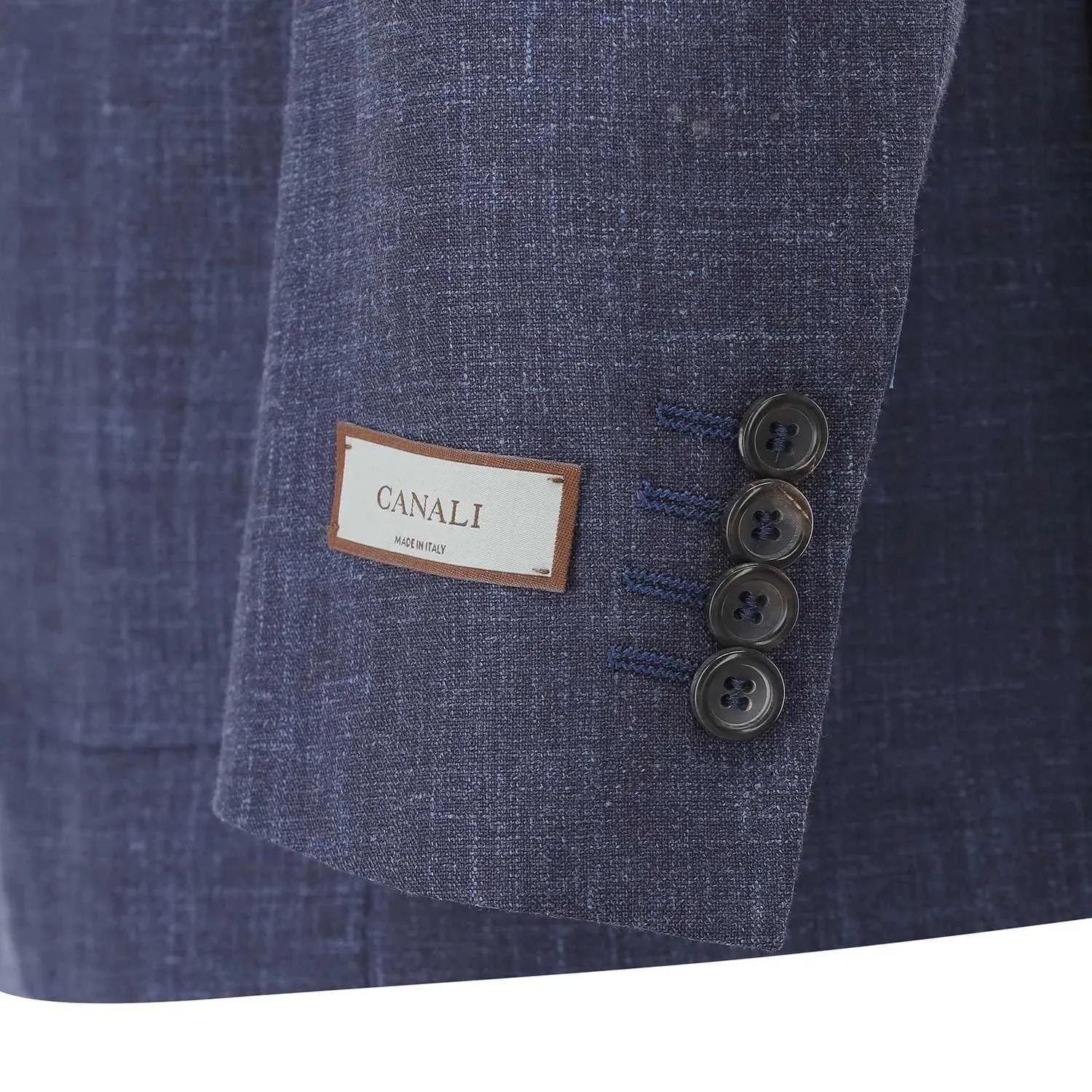 Canali - Zweiteiliger Anzug Kei aus Wollmix - Größe 50 - blau – Bild 3