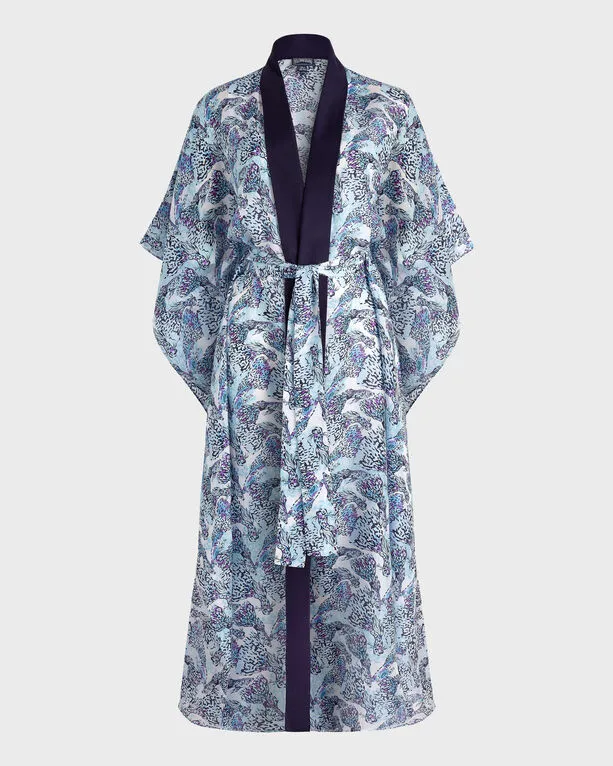 Vilebrequin - Women Silk Kimono Isadora Fish - Kimono - Kiyomi - Weiss - Größe OSFA Vilebrequin - Women Silk Kimono Isadora Fish - Kimono - Kiyomi - Weiss - Größe OSFA