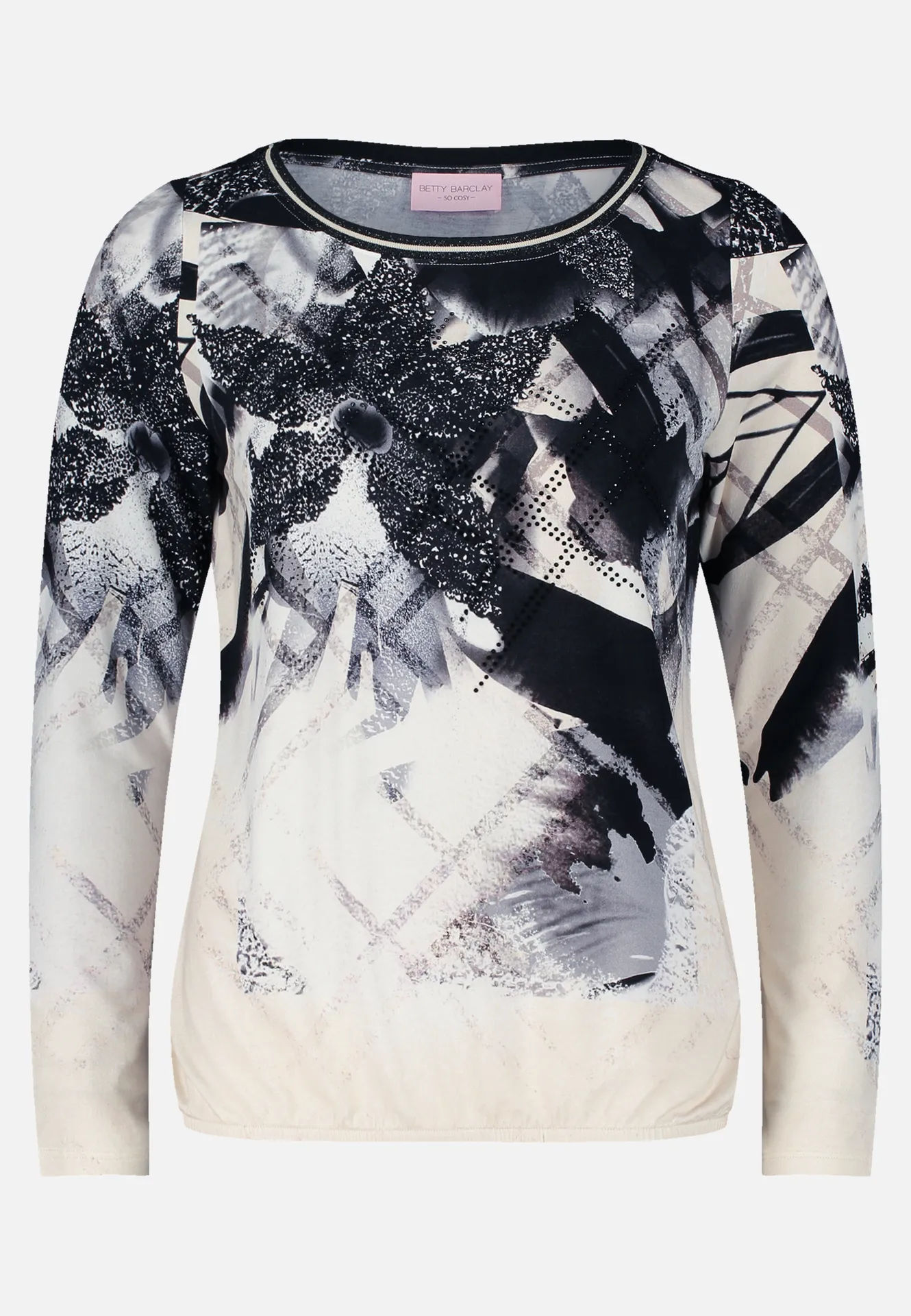 Printshirt mit Gummizug – Bild 3