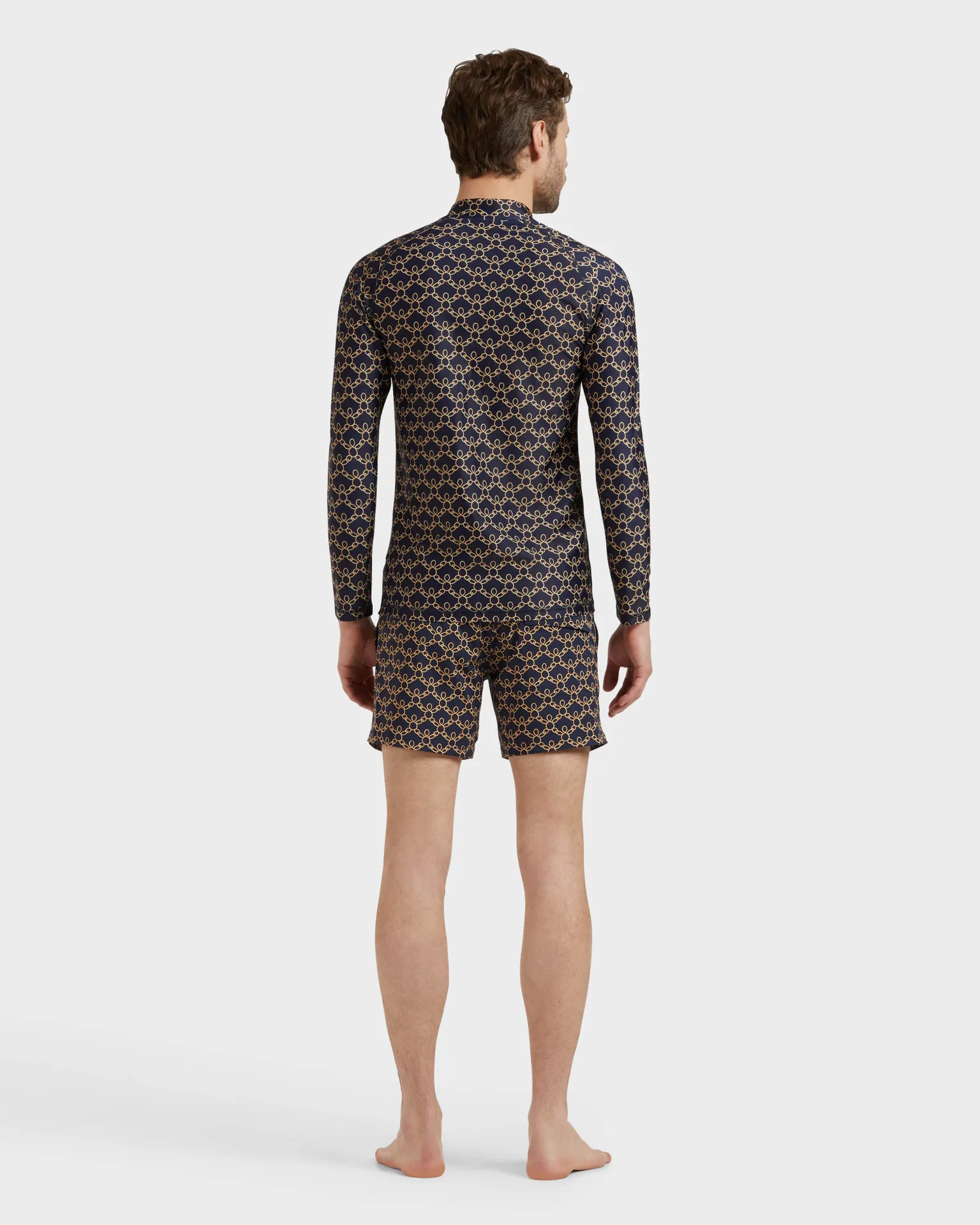 Vilebrequin - Langärmeliger Turtles Chain Rashguard Mit Reißverschluss Für Herren - Rashguard - Rocker-z - Blau - Größe L – Bild 4