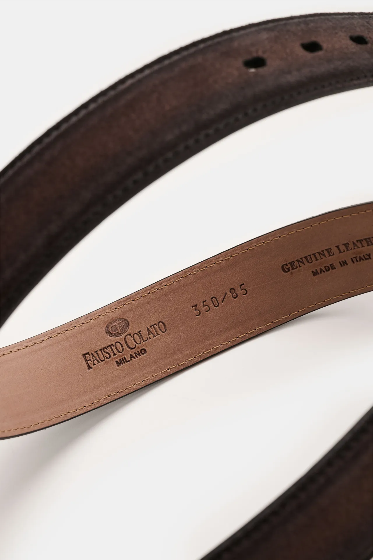 Fausto Colato - Herren - Gürtel dunkelbraun – Bild 3