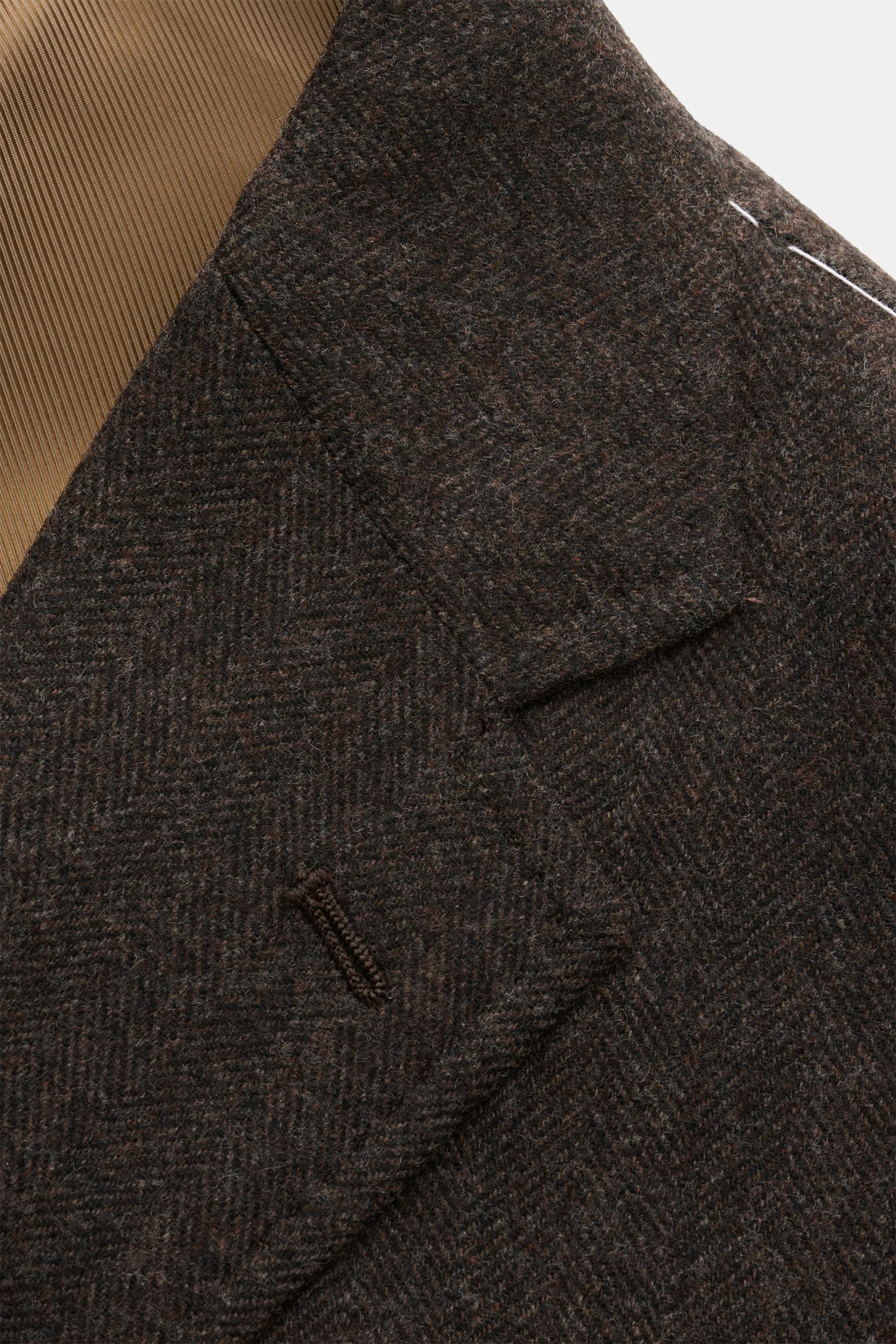 Stile Latino - Herren - Sakko 'Vincenzo' dunkelbraun meliert – Bild 5