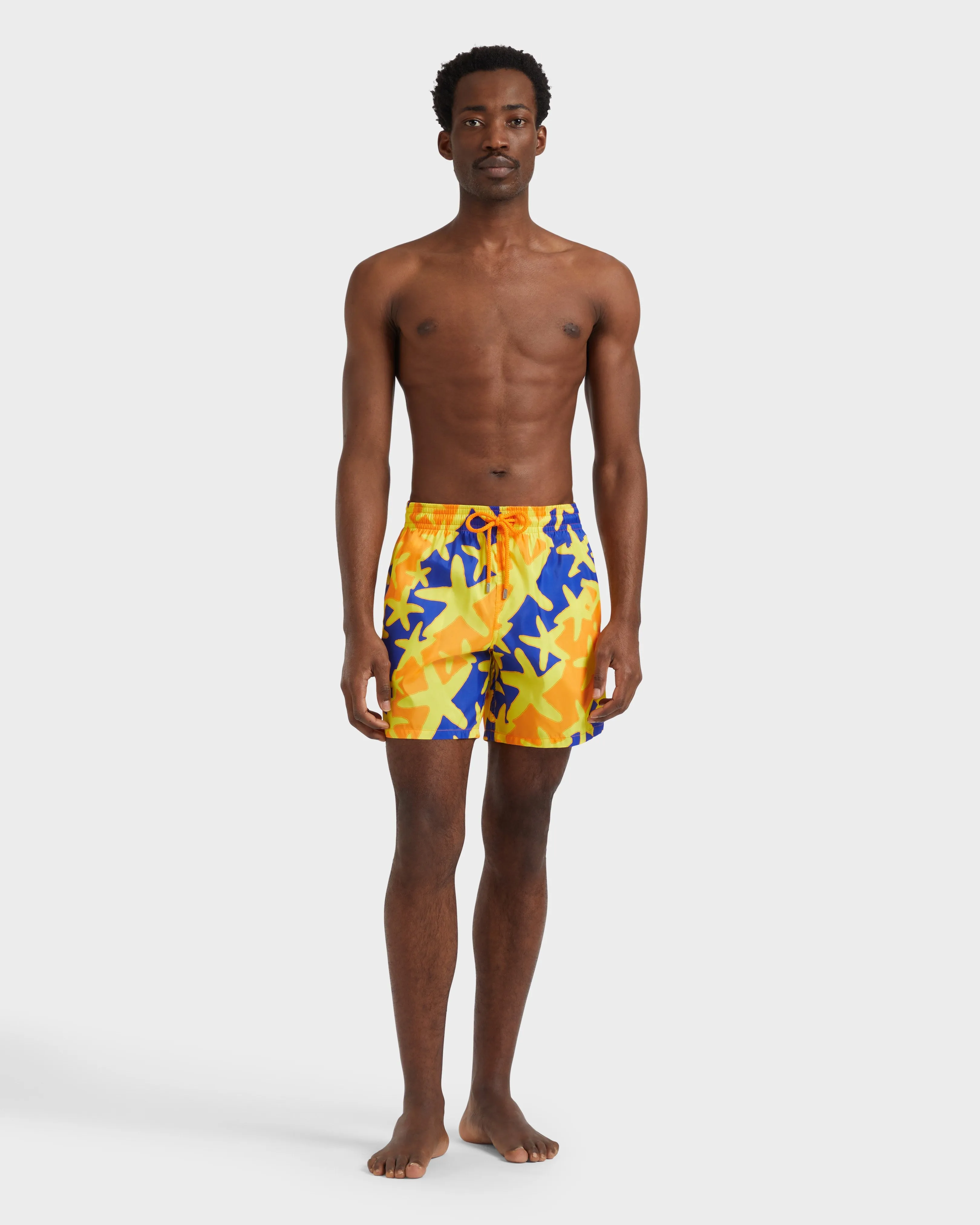 Vilebrequin - Ultraleichte Und Verstaubare Starlight Badeshorts Für Herren - Bademode - Mahina - Orange - Größe L – Bild 3