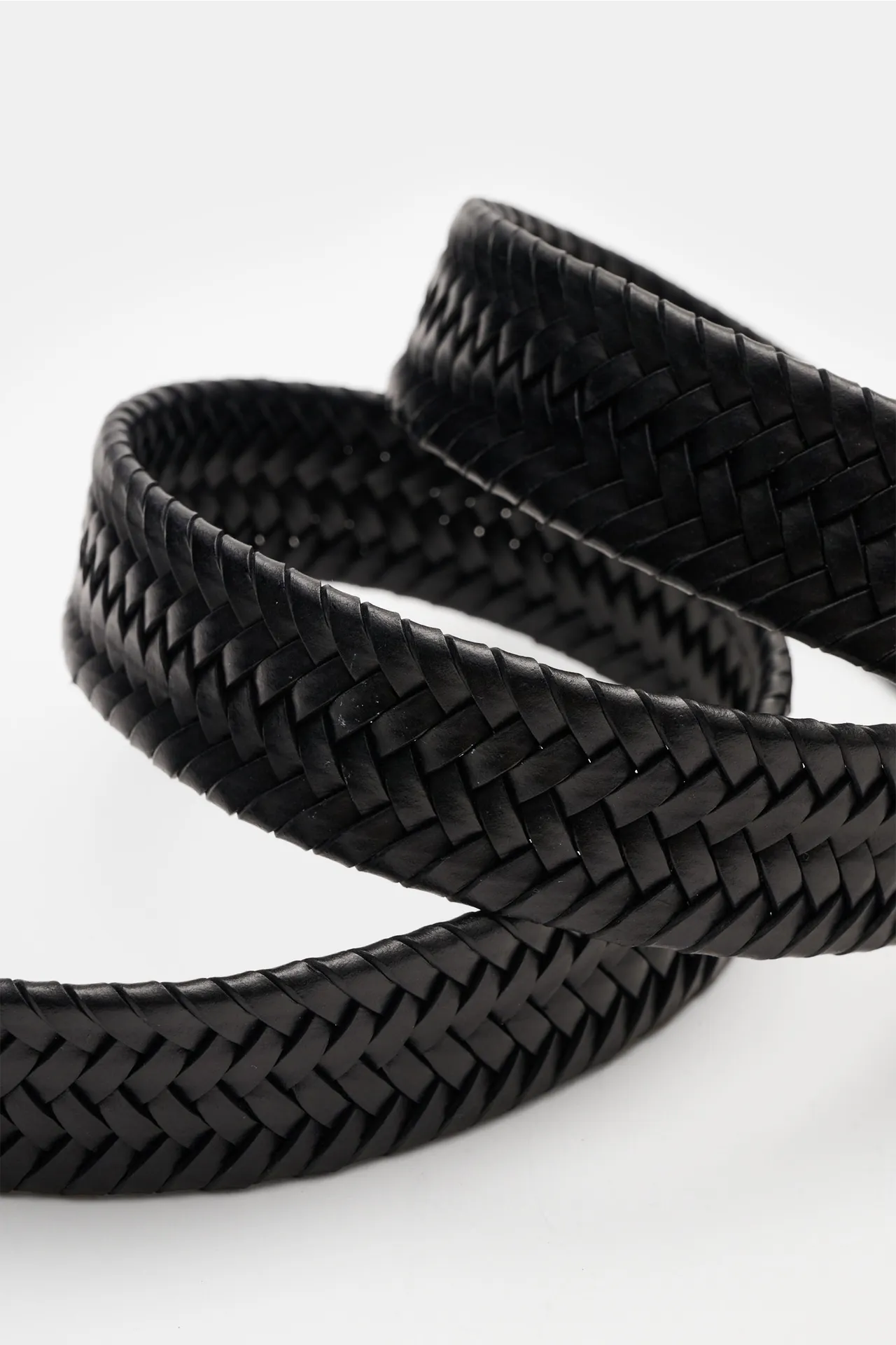 Veneta Cinture - Herren - Flechtgürtel schwarz – Bild 3
