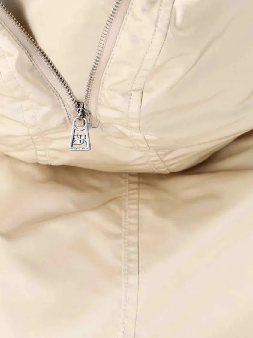 Ermanno Scervino - Short Creamy Beige Shearling-Lined Jacket With Epa - Größe 40 - beige – Bild 4