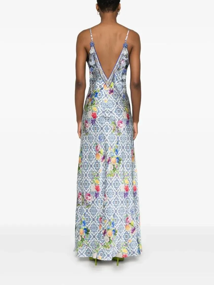 Camilla - Wall To Wall Wonders Maxi Dress - Größe L - blau – Bild 2