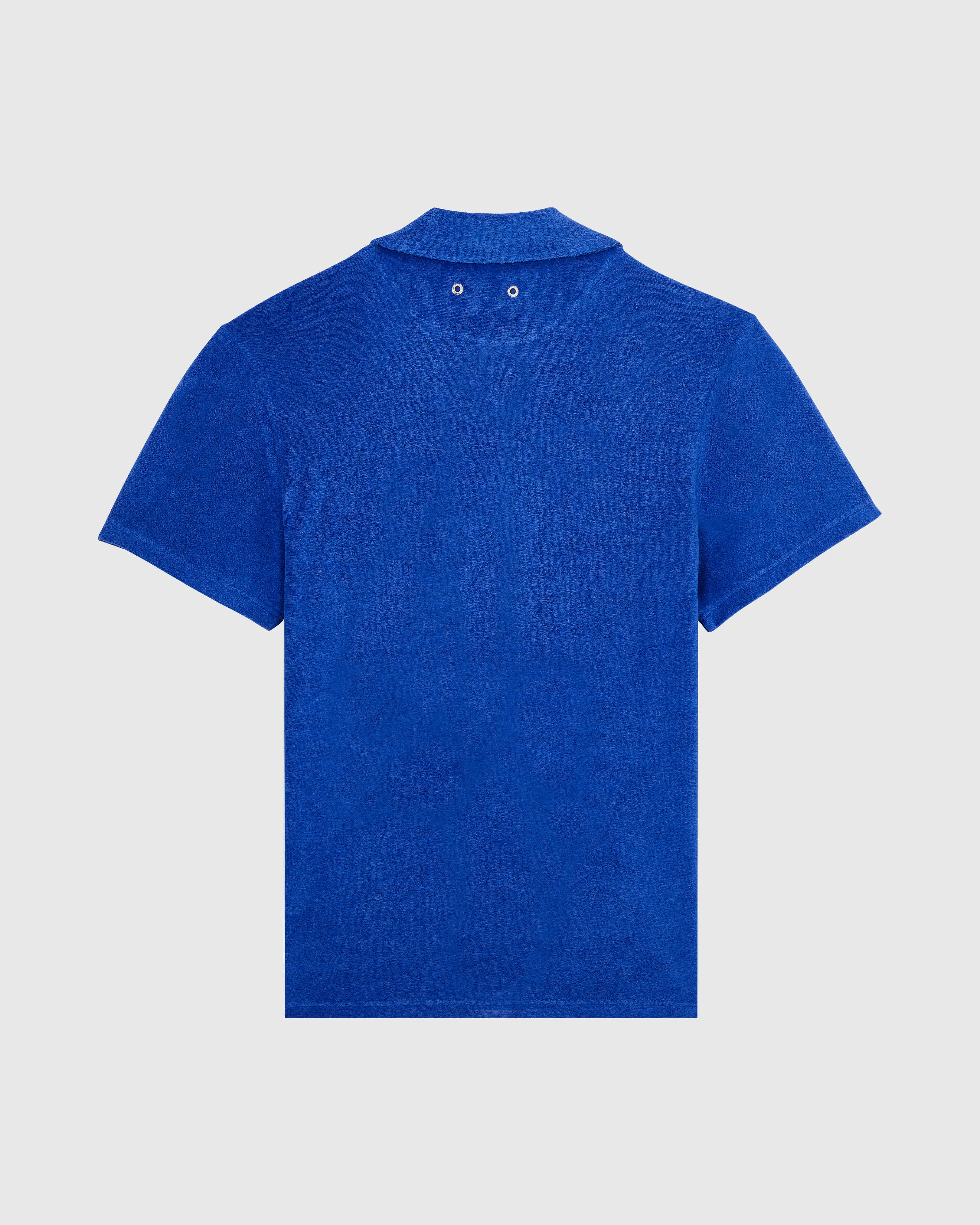 Vilebrequin - Solid Unisex-bowling-hemd Aus Baumwolle - Hemd - Charli - Blau - Größe XXXL – Bild 2