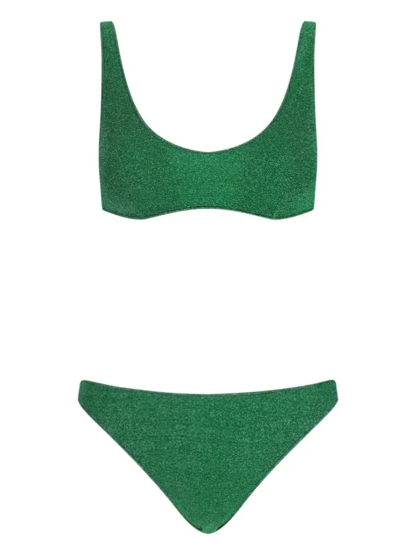 Oséree - "Lumière Sporty" Bikini Set – Green - Größe XL - grün Oséree - "Lumière Sporty" Bikini Set – Green - Größe XL - grün
