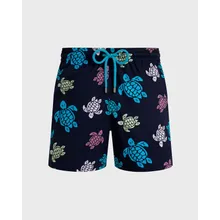 Vilebrequin - Ronde Des Tortues Multicolores Stretch-badeshorts Für Herren - Bademode - Monrise - Blau - Größe L Vilebrequin - Ronde Des Tortues Multicolores Stretch-badeshorts Für Herren - Bademode - Monrise - Blau - Größe L