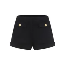 Tom Ford - Tailored Wool-Cashmere Blend Shorts With Pocket De - Größe 42 - schwarz Tom Ford - Tailored Wool-Cashmere Blend Shorts With Pocket De - Größe 42 - schwarz