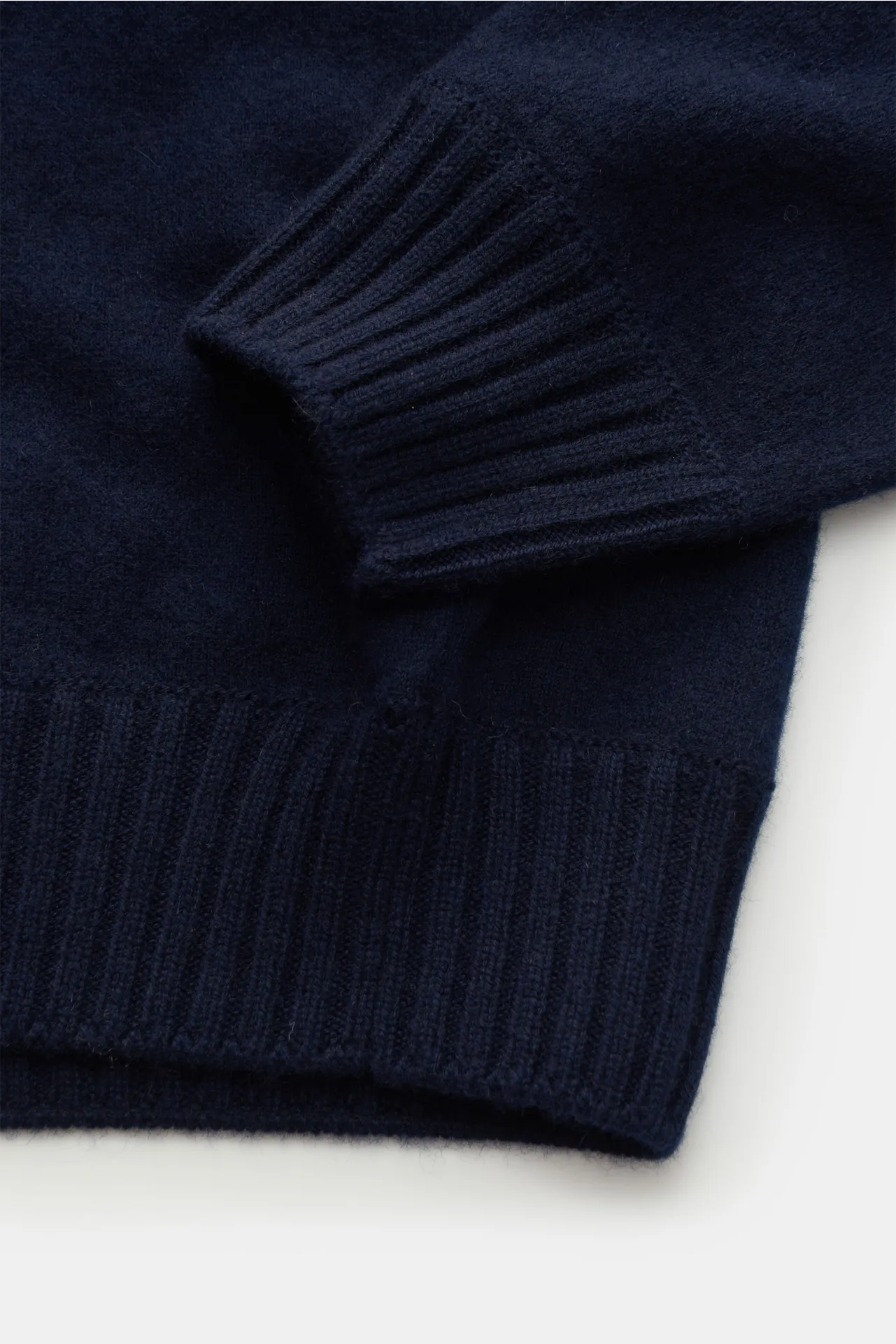 Gran Sasso - Herren - Cashmere Rundhalspullover navy – Bild 3