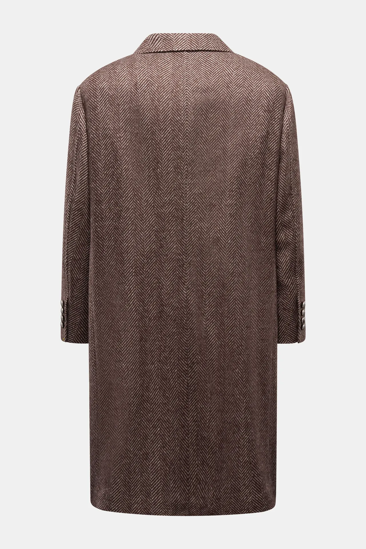 Brunello Cucinelli - Herren - Mantel graubraun gemustert – Bild 2