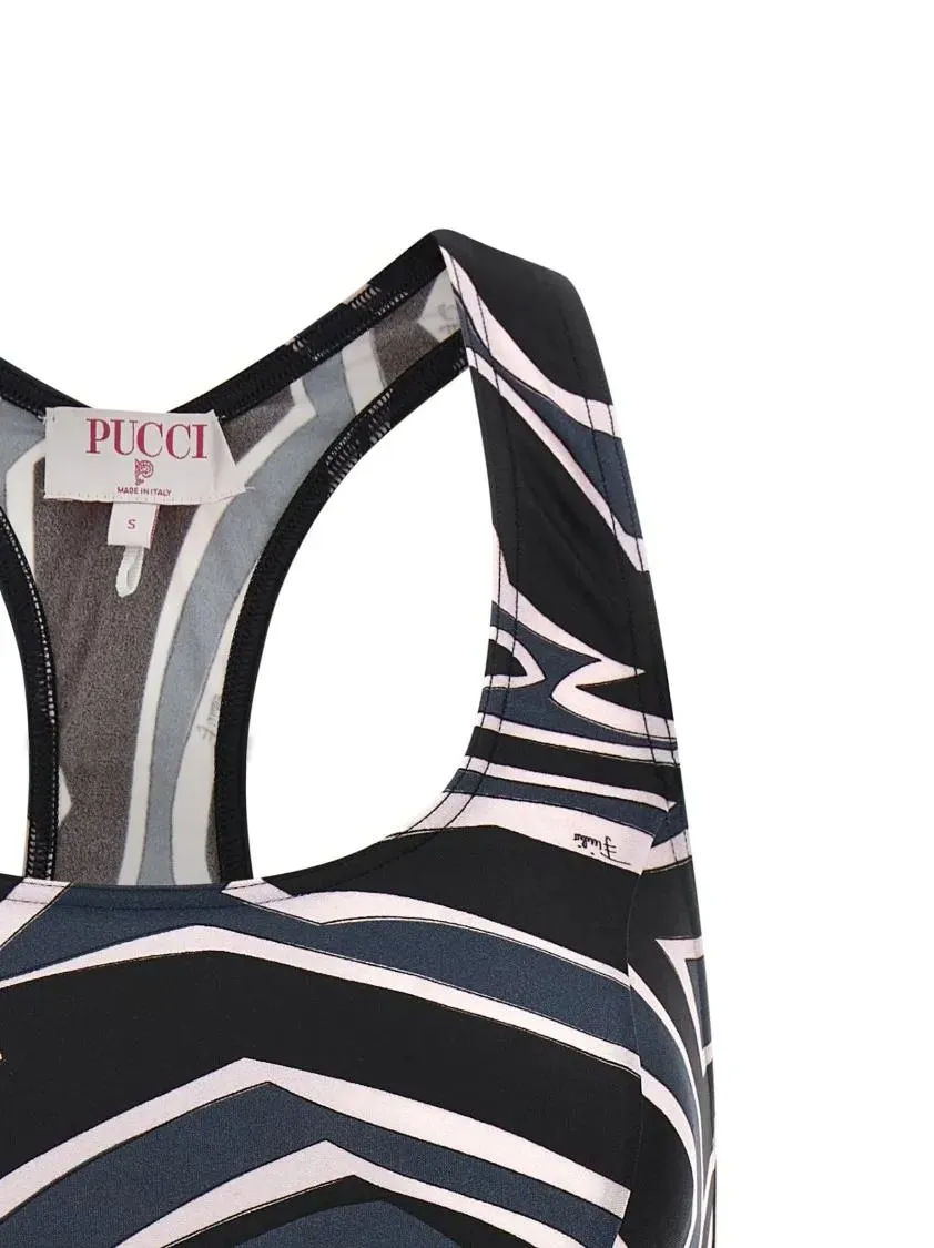 Emilio Pucci - 'Labirinto' Sports Top - Größe L - schwarz – Bild 3
