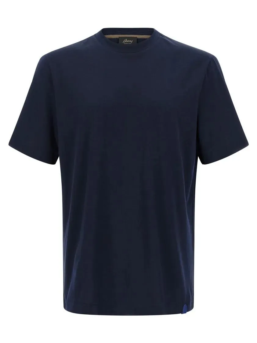 Brioni - Logo Patch T-Shirt - Größe XXXL - blau Brioni - Logo Patch T-Shirt - Größe XXXL - blau