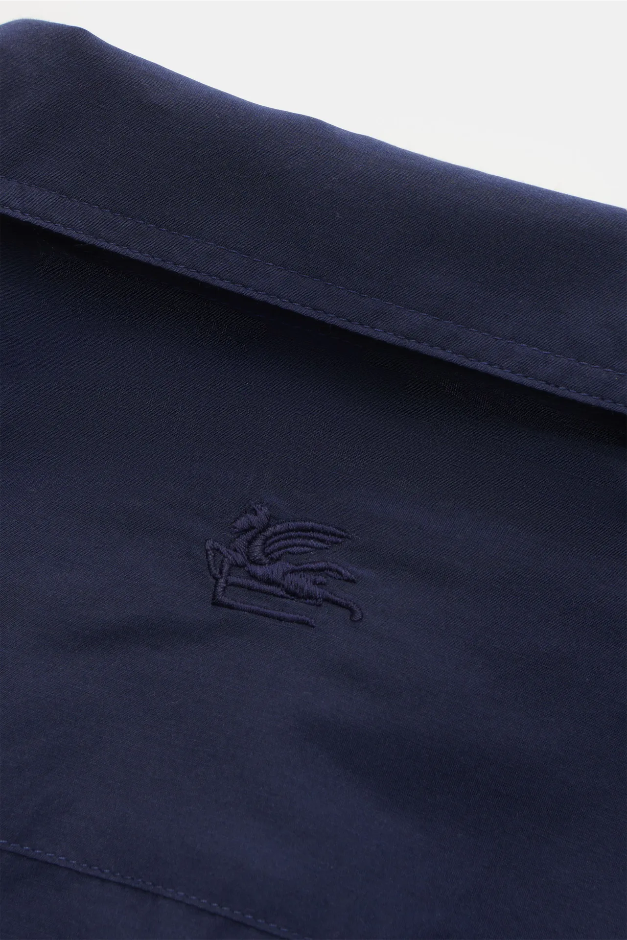 Etro - Herren - Casual Hemd Kubanischer Kragen navy/gelb/rot gemustert – Bild 6