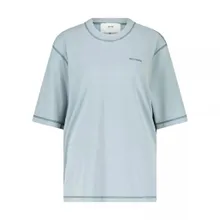 AMI Paris - T-Shirt mit Logo-Stickerei - Größe S - rosa AMI Paris - T-Shirt mit Logo-Stickerei - Größe S - rosa