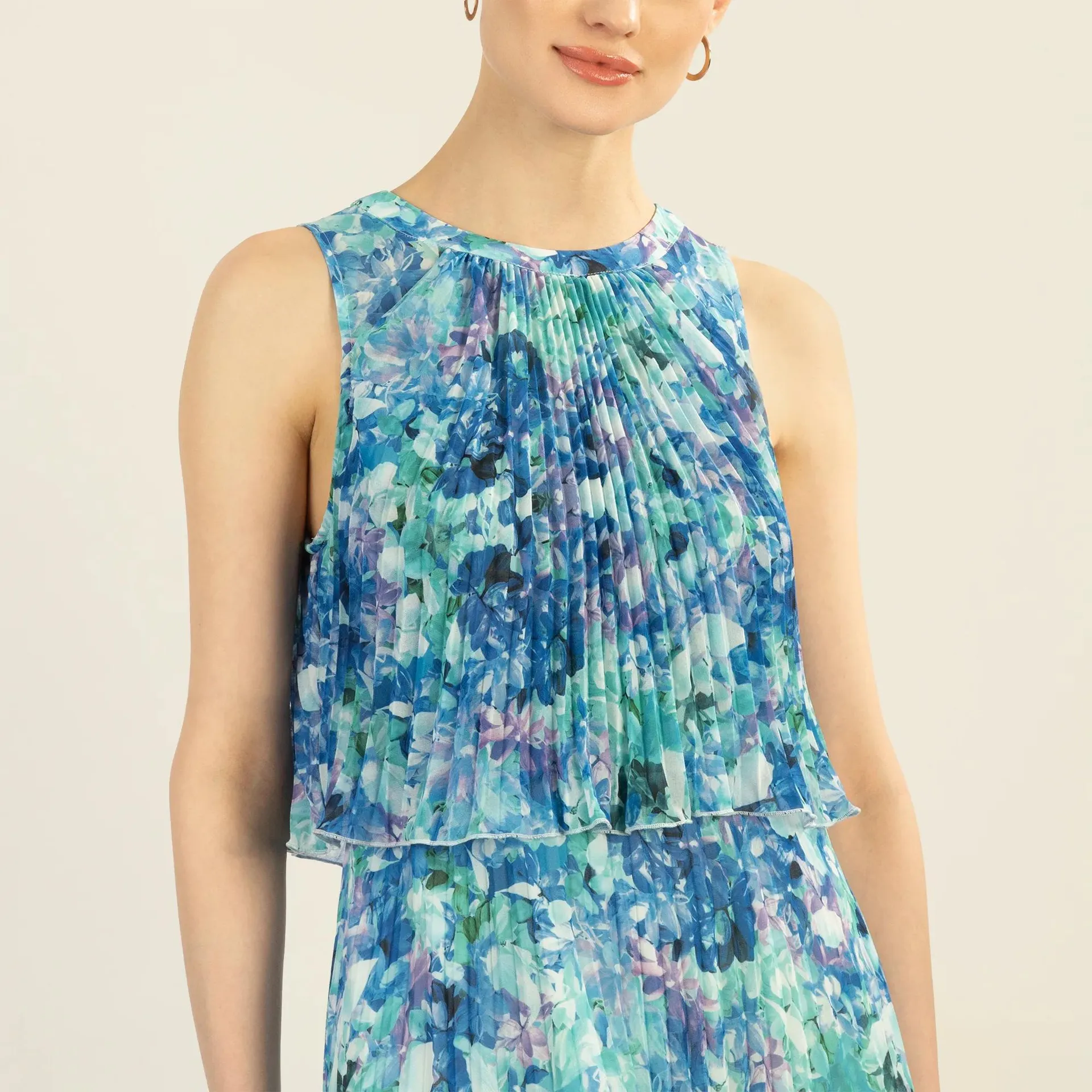 Apart - bedrucktes Abendkleid - Größe 42 - bunt – Bild 3