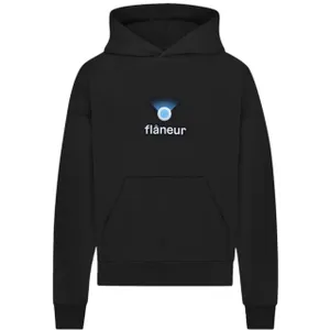 Flâneur - Locator Hoodie (500GSM) Black - Größe L - schwarz Flâneur - Locator Hoodie (500GSM) Black - Größe L - schwarz