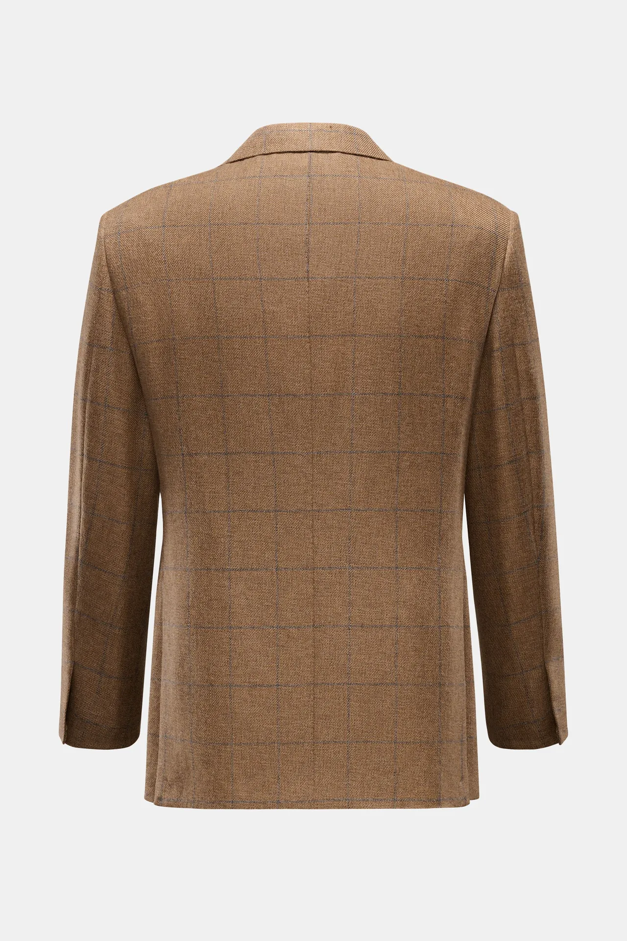 Brioni - Herren - Cashmere Sakko 'New Plume' braun/dunkelgrau kariert – Bild 3