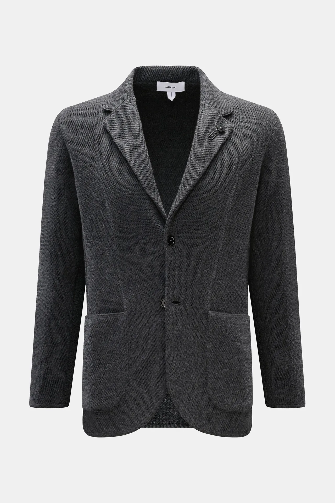 Lardini - Herren - Strickblazer dunkelgrau meliert Lardini - Herren - Strickblazer dunkelgrau meliert
