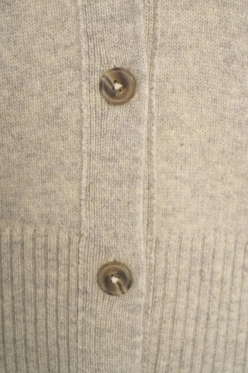 Closed - Cardigan with V-neck - Größe XS - beige – Bild 2