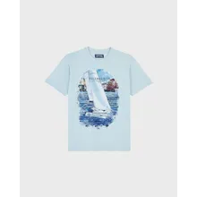 Vilebrequin - White Sailing Boat Baumwoll-t-shirt Für Herren - T-shirt - Portisol - Blau - Größe XL Vilebrequin - White Sailing Boat Baumwoll-t-shirt Für Herren - T-shirt - Portisol - Blau - Größe XL
