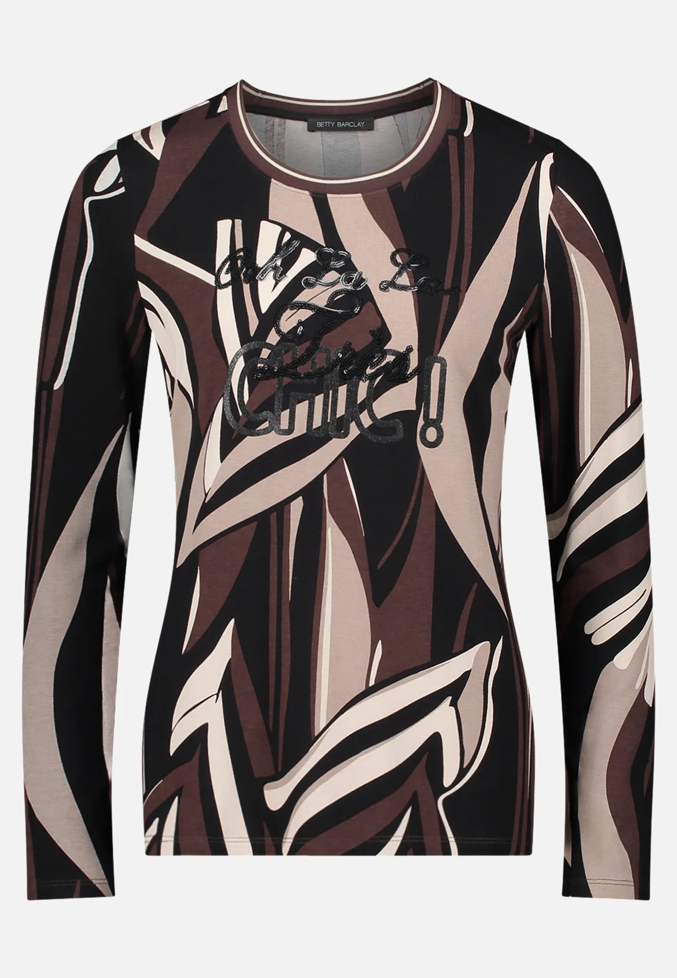 Basic Shirt mit Rippbündchen – Bild 3