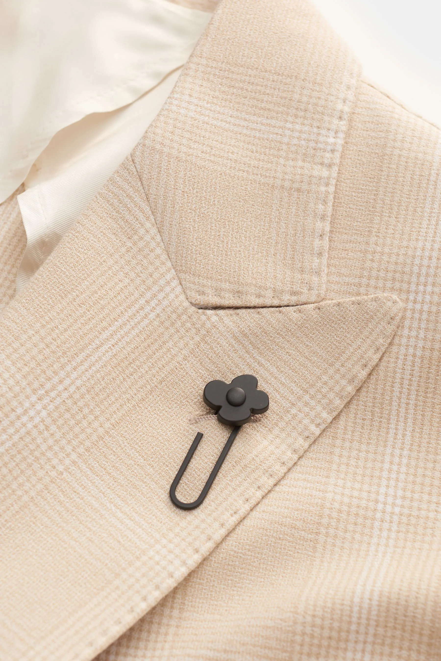 Lardini - Herren - Sakko beige kariert – Bild 5