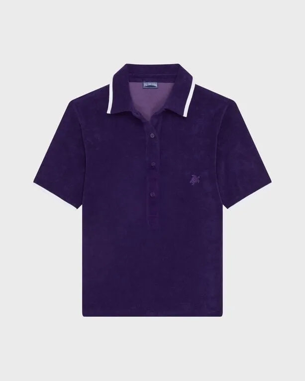 Vilebrequin - Solid Frottee-polohemd Für Damen - Polohemd - Lizea - Violett - Größe M Vilebrequin - Solid Frottee-polohemd Für Damen - Polohemd - Lizea - Violett - Größe M