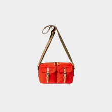 Franco Waxed Cotton Crossbody Bag - Lava Franco Waxed Cotton Crossbody Bag - Lava