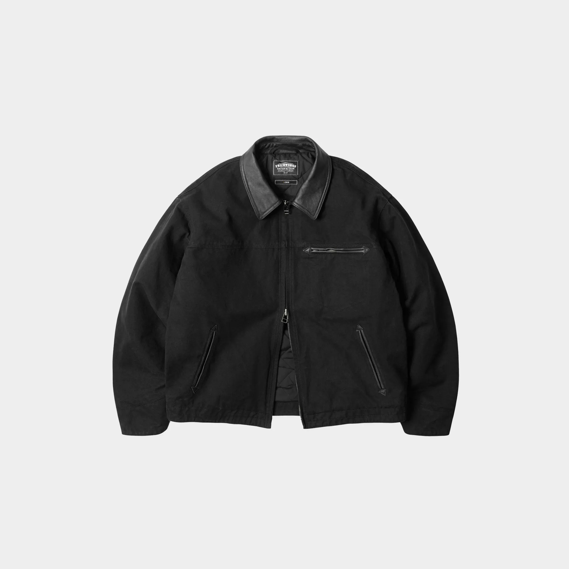 Heavy Canvas Destroyed Work Jacket Black Heavy Canvas Destroyed Work Jacket Black