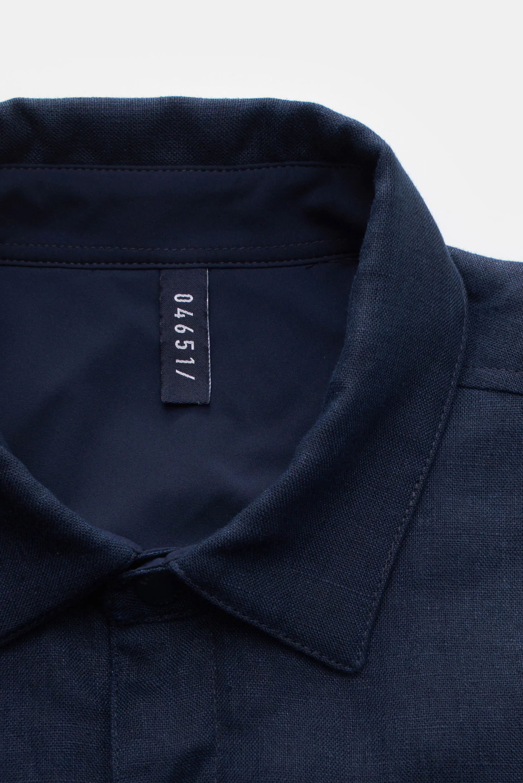 04651/ A trip in a bag - Herren - Leinen Overshirt 'Linen Breeze' navy – Bild 2