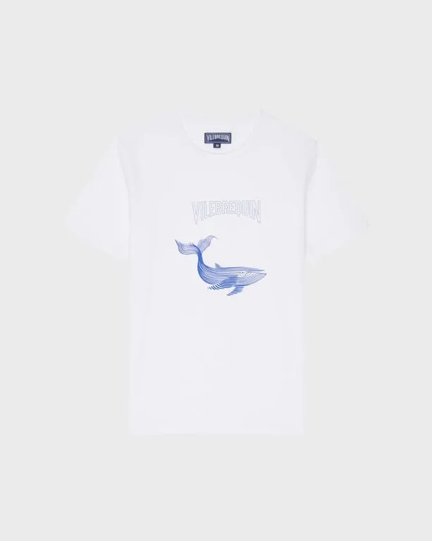 Vilebrequin - Placed Whale T-shirt Aus Bio-baumwolle Für Herren - T-shirt - Thom - Weiss - Größe XXL Vilebrequin - Placed Whale T-shirt Aus Bio-baumwolle Für Herren - T-shirt - Thom - Weiss - Größe XXL