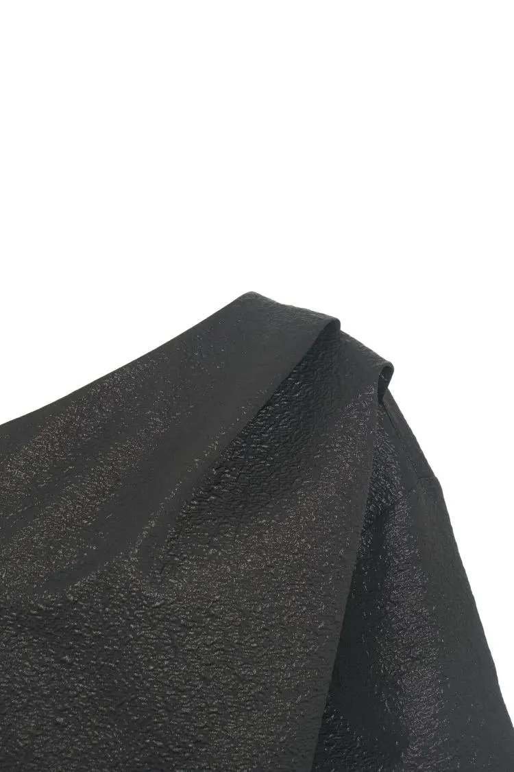 8Pm - Asymmetric One-Shoulder Top With Structured Sleeve - Größe S - grau – Bild 2