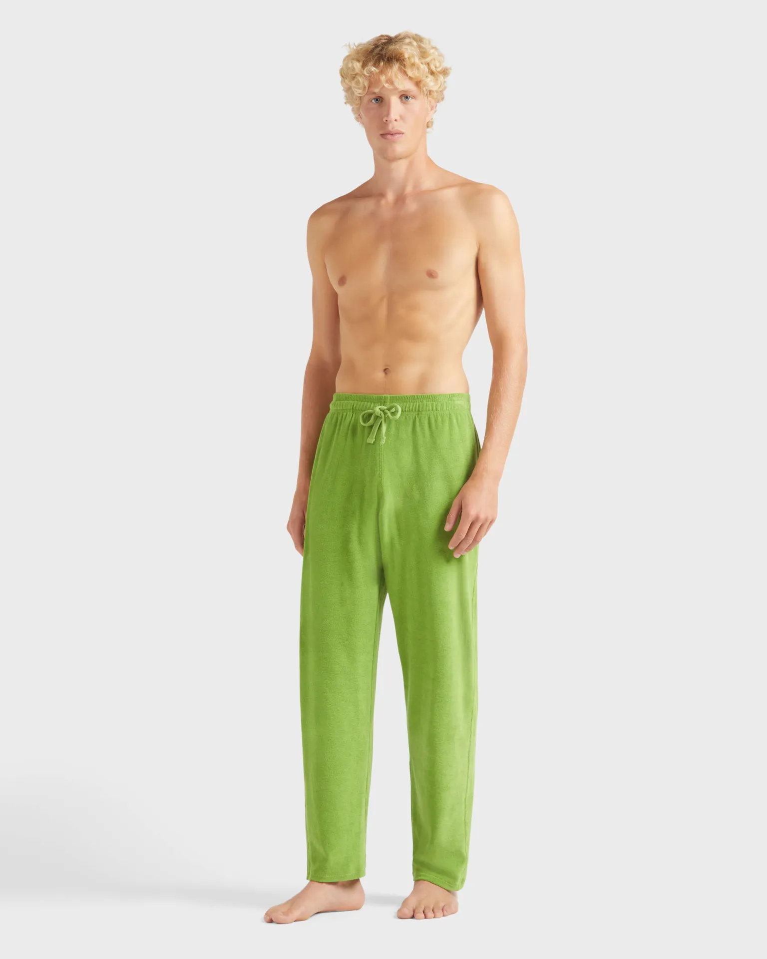 Vilebrequin - Solid Herren Hose Aus Frottee - Hose - Polide - Grün - Größe XXXL – Bild 3