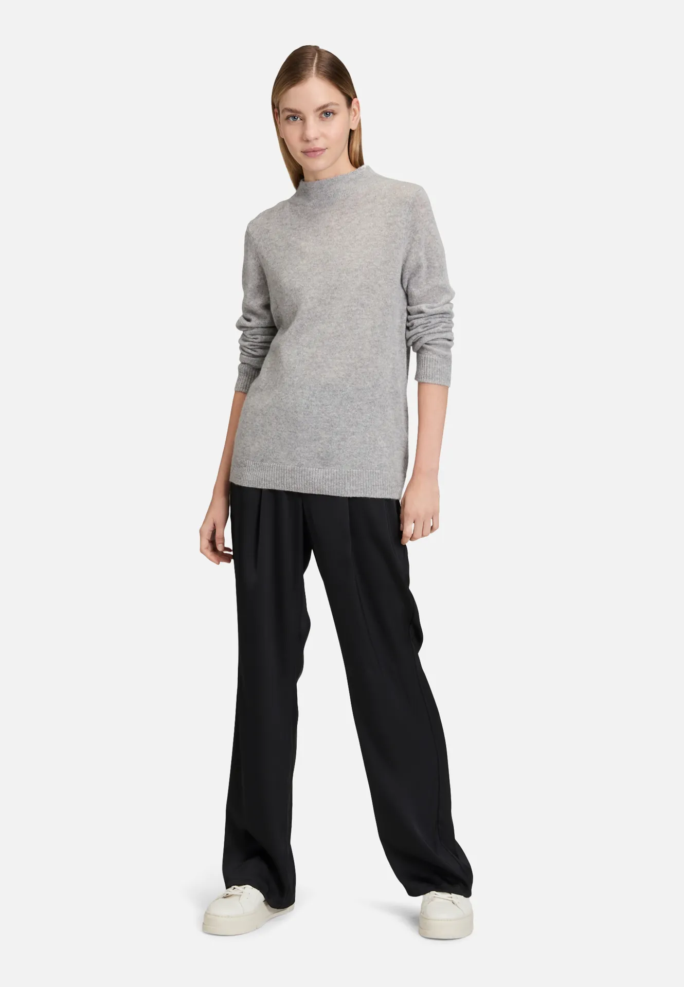 Kaschmir-Pullover mit Stehkragen – Bild 2