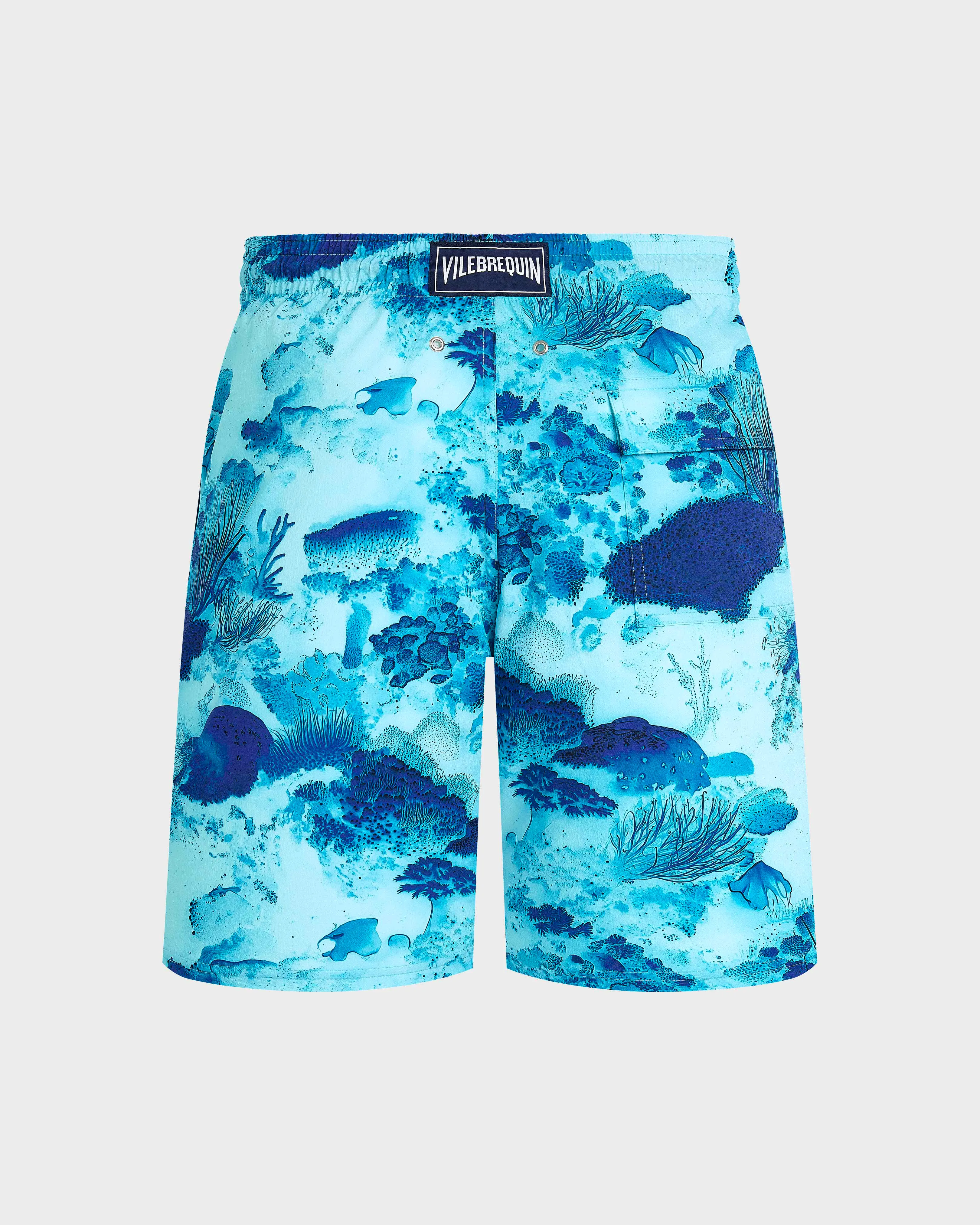 Vilebrequin - Lange Coral Reef Stretch-badeshorts Für Herren - Bademode - Okorise - Blau - Größe M – Bild 2