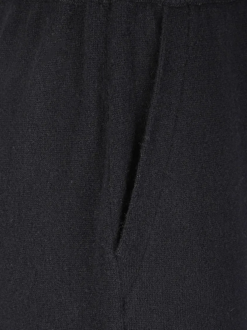 Lisa Yang - Soft Cashmere Pants With High Waistband And Straig - Größe 1 - schwarz – Bild 2