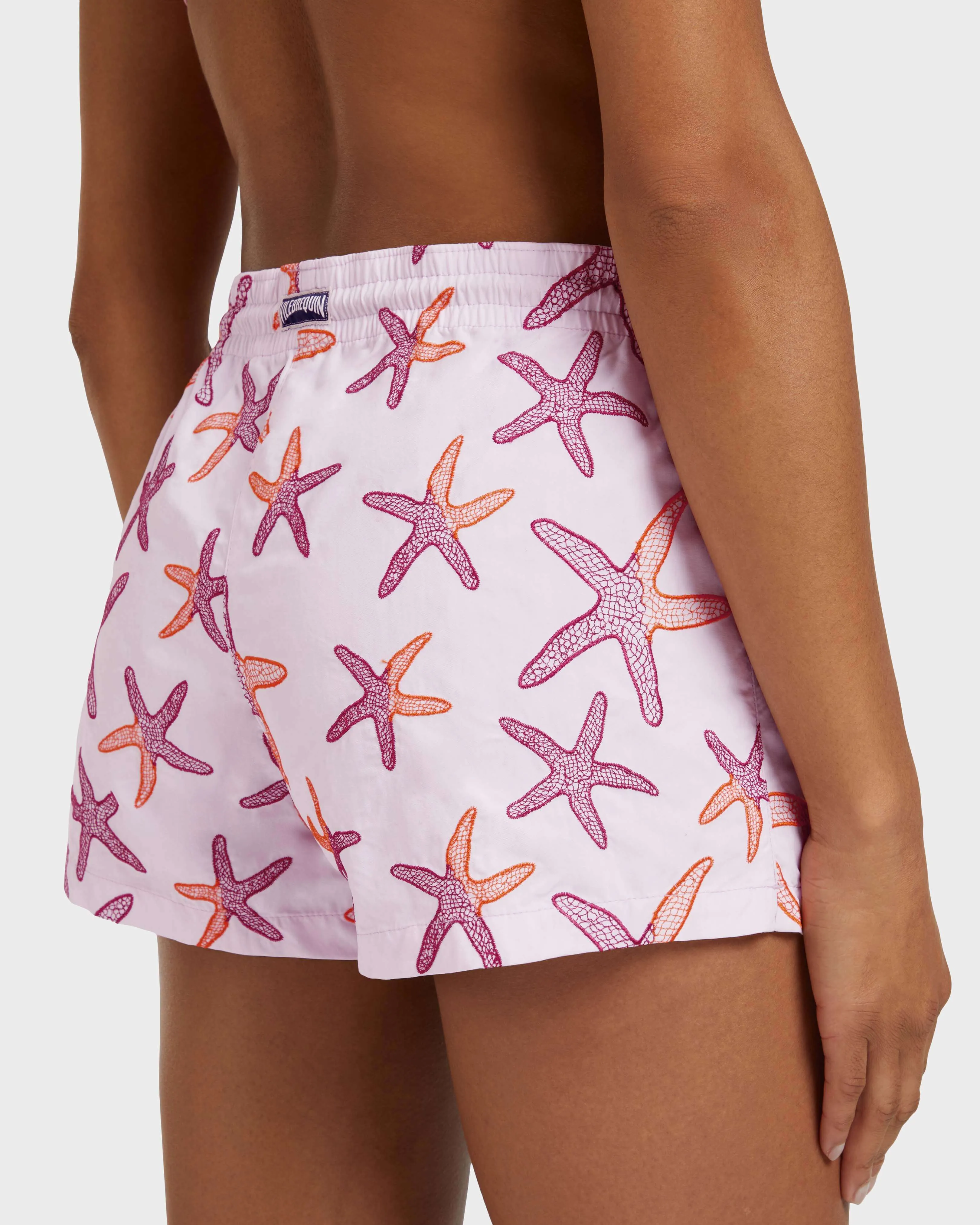 Vilebrequin - Starlettes Badeshorts Mit Stickerei Für Damen - Shorty - Fiona - Rosa - Größe XL – Bild 6